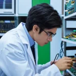 전자공학 실습 장비 추천 - **Prompt Title: The Precision of Measurement in a Modern Electronics Lab**
    **Image Prompt:** A c...