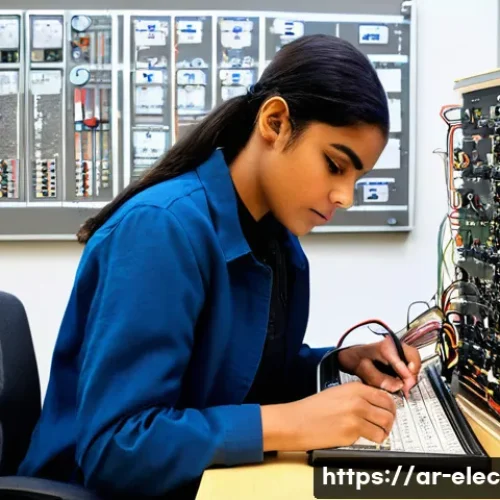 전자공학 실기 시험 대비 팁 - **Prompt: "Deep Understanding of Electrical Schematics and Organized Workspace"**
    "A highly deta...